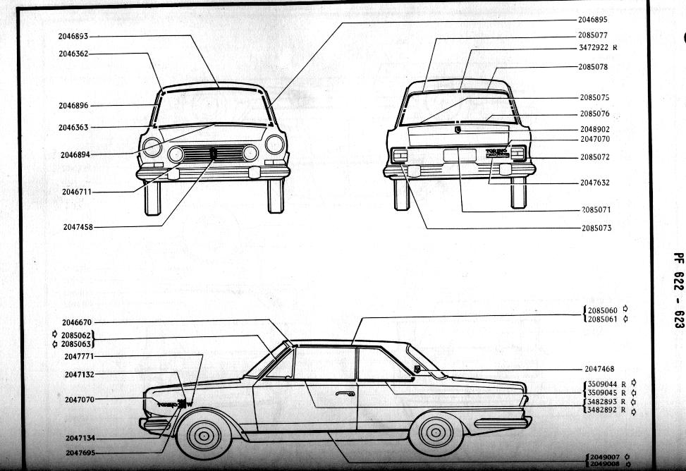Perfil con las molduras y emblemas 380 W